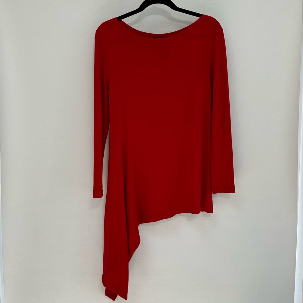 Agnes & Dora Red Asymmetrical Tunic - S